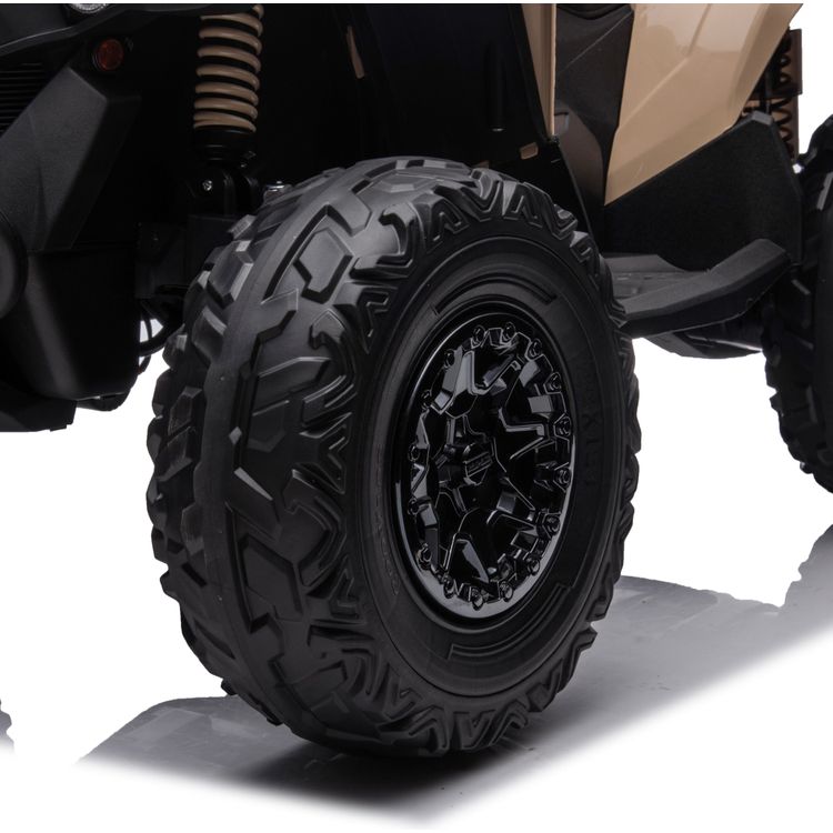 24V Can Am Renegade 1-Seater ATV Ride On - Khaki - Image 8