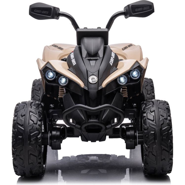 24V Can Am Renegade 1-Seater ATV Ride On - Khaki - Image 4
