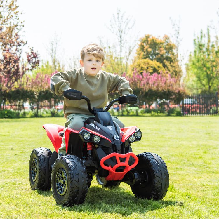 Alternative view of 24V Can Am Renegade 1-Seater ATV Ride On - Red