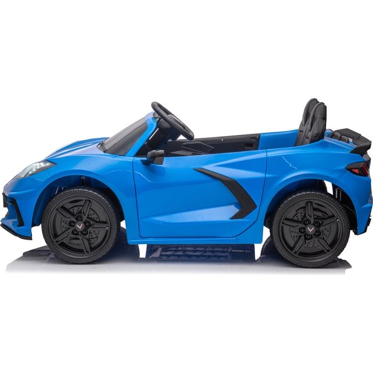 24V Chevrolet Corvette C8 2 Seater Ride on - Blue - Image 3