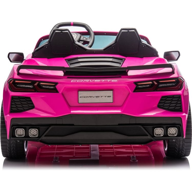 24V Corvette C8 2-Seater Ride On Car - Pink - Image 3