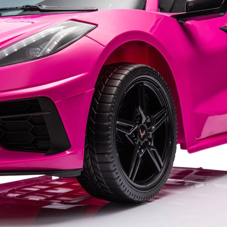 24V Corvette C8 2-Seater Ride On Car - Pink - Image 5