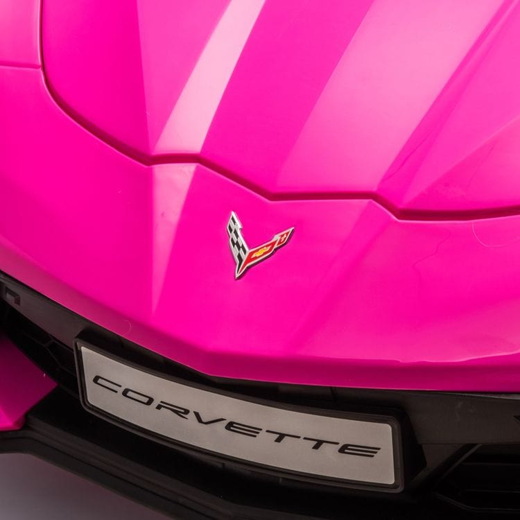 24V Corvette C8 2-Seater Ride On Car - Pink - Image 9
