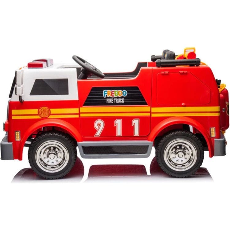 Alternative view of 24V Freddo Fire Truck 2-Seater Ride on - Red