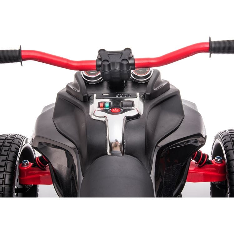 24V Freddo Spider 3-Wheel Motorcycle 2-Seater Ride On - Black - Image 7