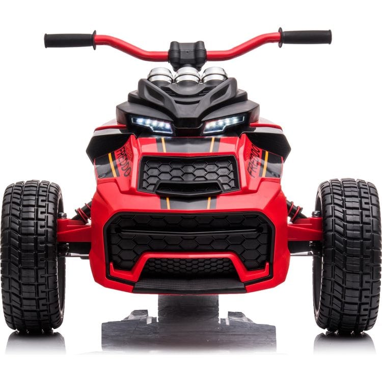 24V Freddo Spider 3-Wheel Motorcycle 2-Seater Ride On - Red - Image 5