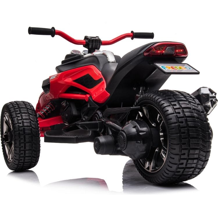 24V Freddo Spider 3-Wheel Motorcycle 2-Seater Ride On - Red - Image 6