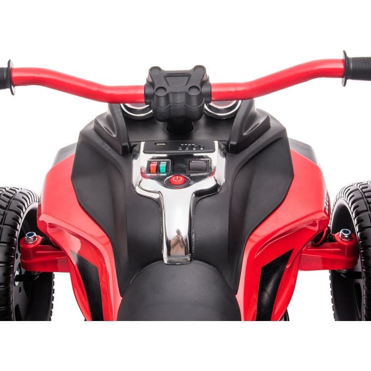 24V Freddo Spider 3-Wheel Motorcycle 2-Seater Ride On - Red - Image 7