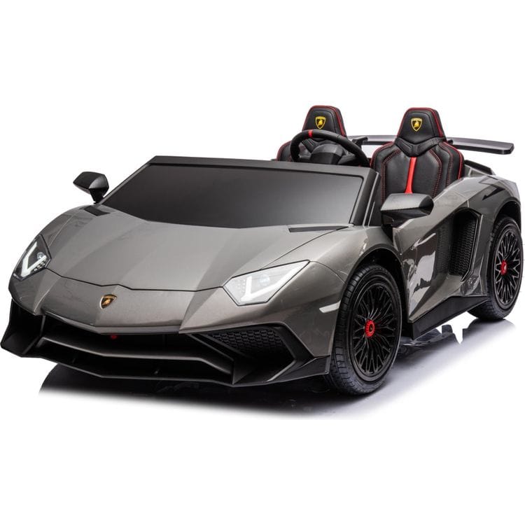 24V Lamborghini Aventador 2 Seater Ride on Car for Kids - Grey