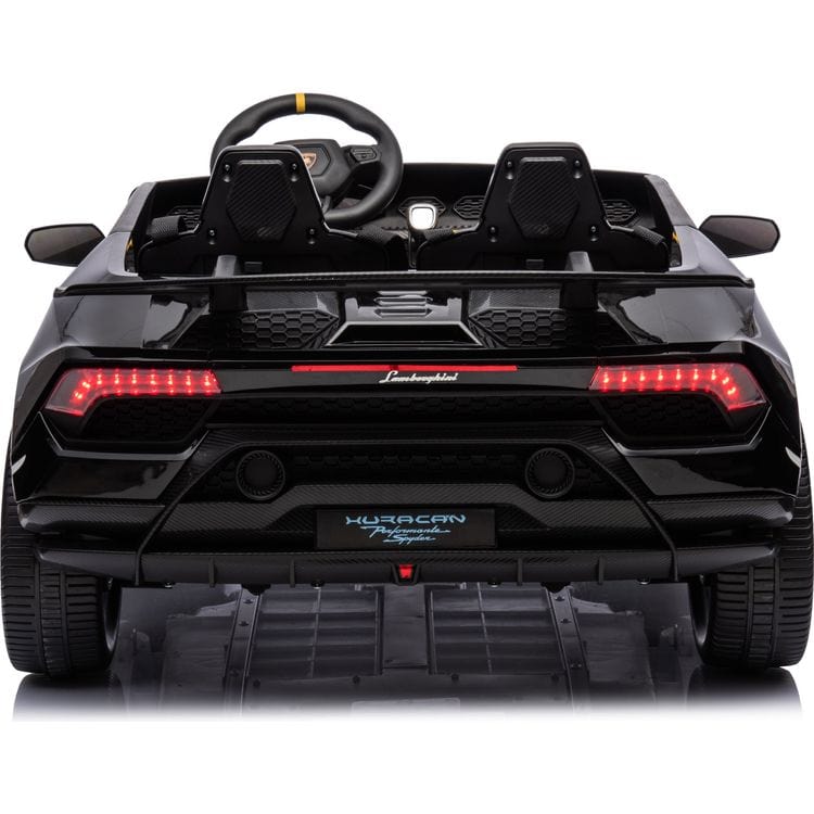 24V Lamborghini Huracan 2-Seater Electric Ride On - Black - Image 3