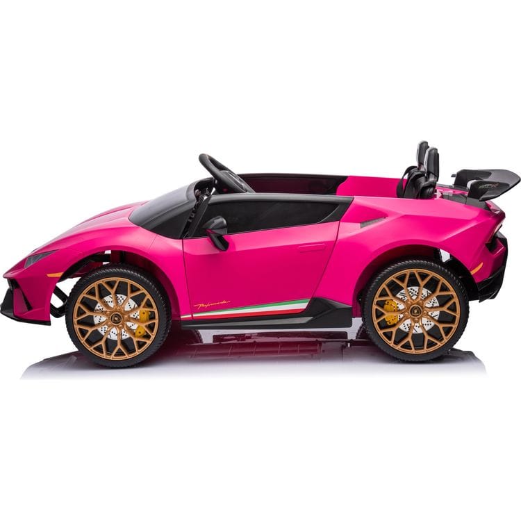 Alternative view of 24V Lamborghini Huracan 2-Seater Electric Ride On - Pink
