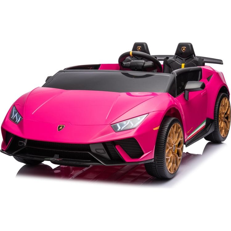 24V Lamborghini Huracan 2-Seater Electric Ride On - Pink - Image 6