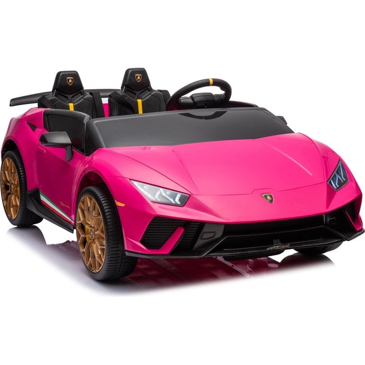 24V Lamborghini Huracan 2-Seater Electric Ride On - Pink - Image 7