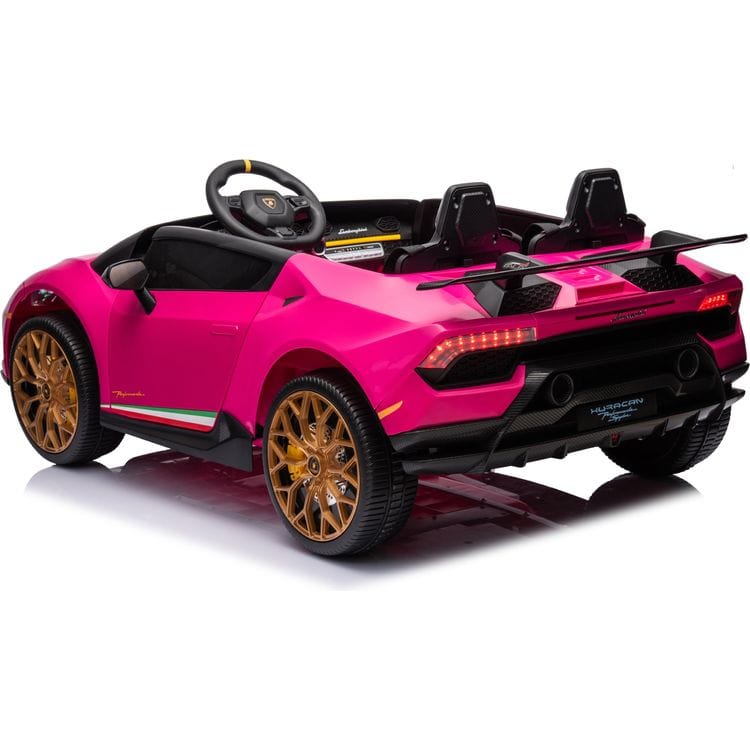 24V Lamborghini Huracan 2-Seater Electric Ride On - Pink - Image 5