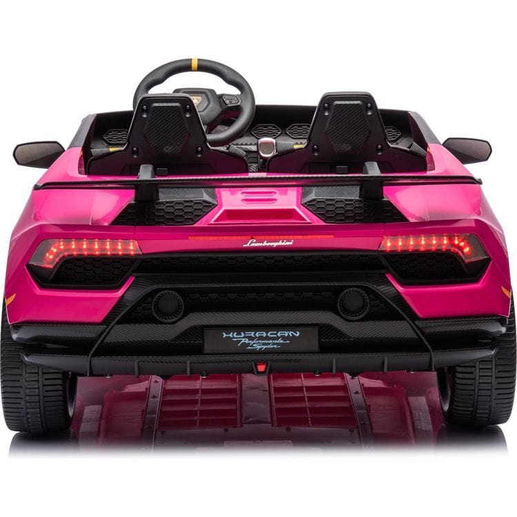 24V Lamborghini Huracan 2-Seater Electric Ride On - Pink - Image 3