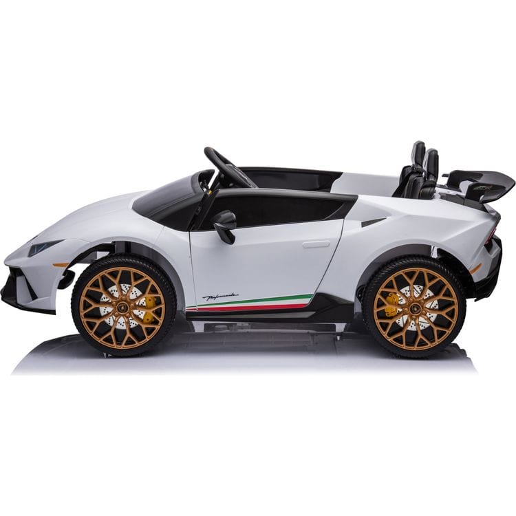 Alternative view of 24V Lamborghini Huracan 2-Seater Electric Ride On - White