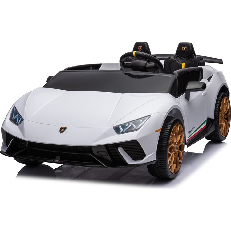 24V Lamborghini Huracan 2-Seater Electric Ride On - White - Image 6