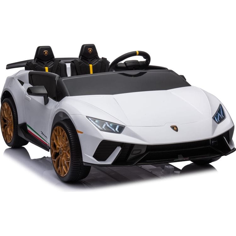 24V Lamborghini Huracan 2-Seater Electric Ride On - White - Image 7