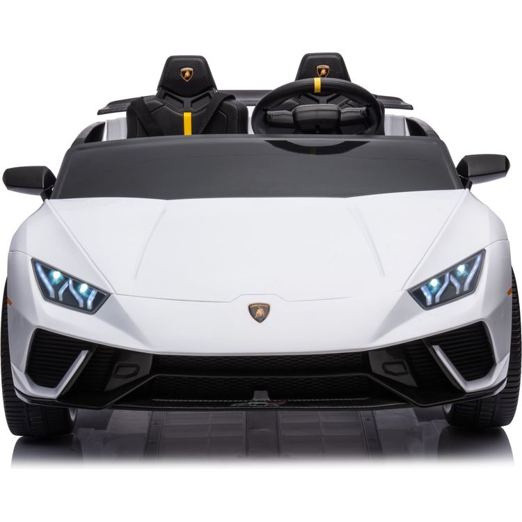 24V Lamborghini Huracan 2-Seater Electric Ride On - White - Image 4