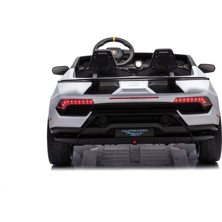 24V Lamborghini Huracan 2-Seater Electric Ride On - White - Image 3