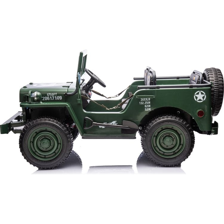 24V Military Jeep 3-Seater Electric Ride On - Image 5
