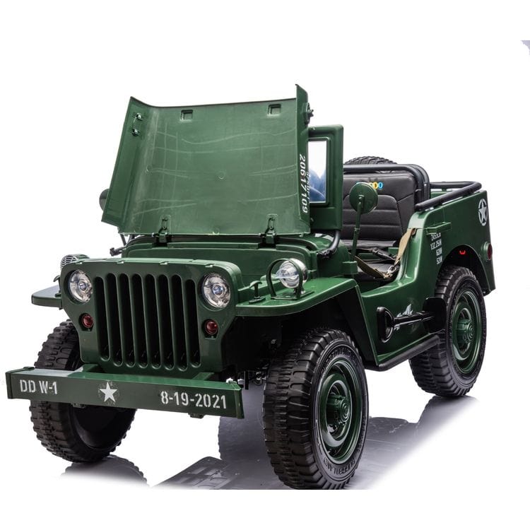 24V Military Jeep 3-Seater Electric Ride On - Image 4