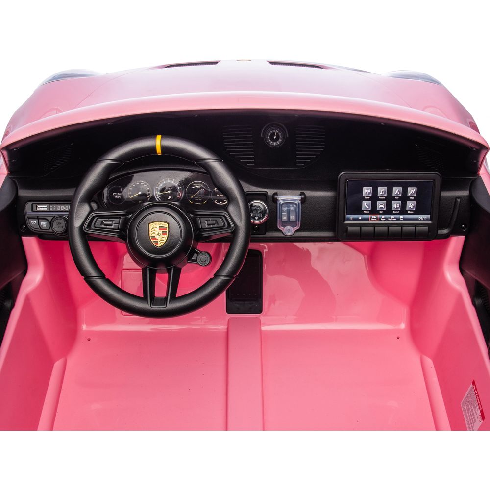 Alternative view of 24V Porsche 911 GT3 2-Seater Kids Ride-On Car with Remote Control - Pink