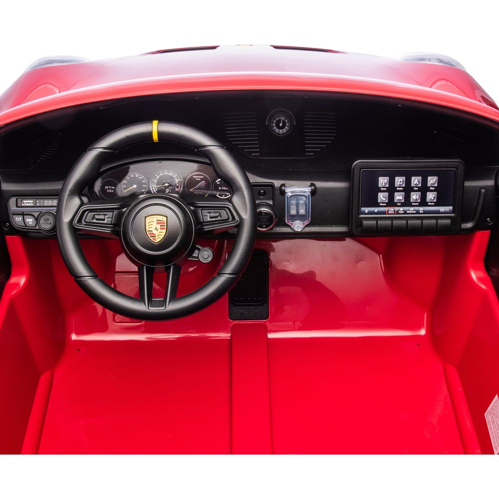 Alternative view of 24V Porsche 911 GT3 2-Seater Kids Ride-On Car with Remote Control - Red
