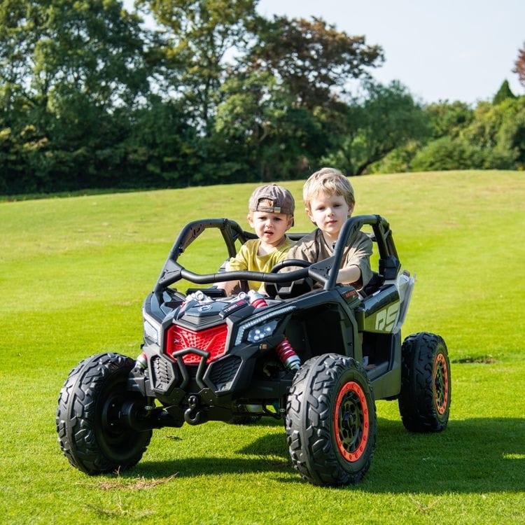 Alternative view of 2x24V 4x4 Can Am Maverick 2 Seater Ride on UTV - Khaki