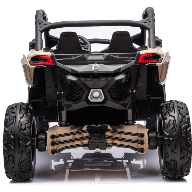 2x24V 4x4 Can Am Maverick 2 Seater Ride on UTV - Khaki - Image 4