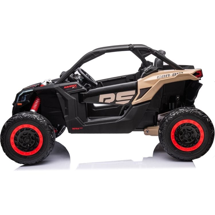 2x24V 4x4 Can Am Maverick 2 Seater Ride on UTV - Khaki - Image 3