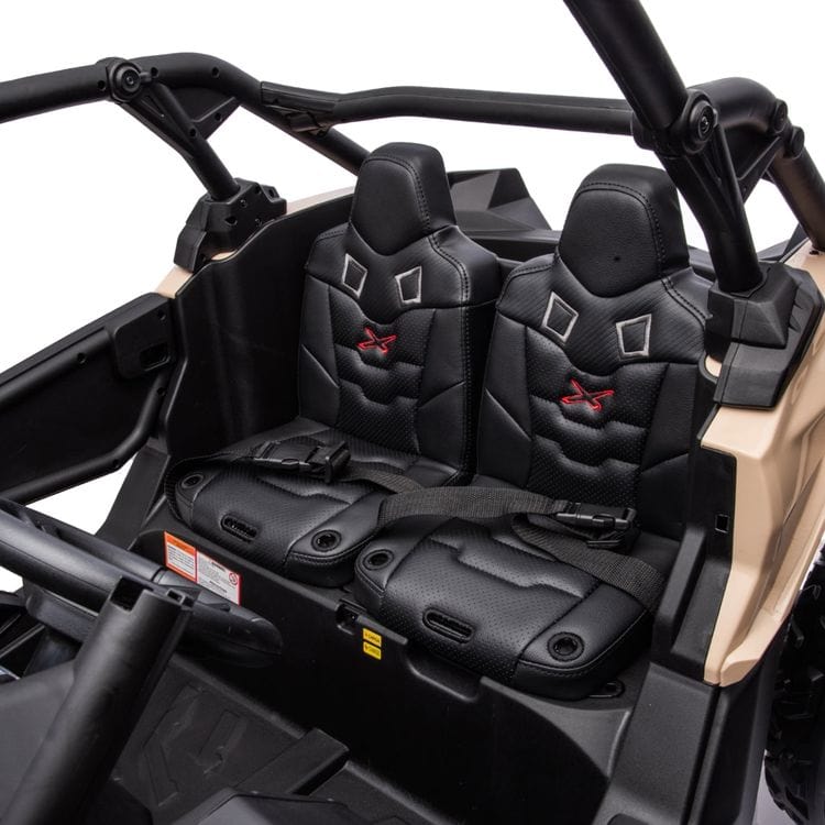 2x24V 4x4 Can Am Maverick 2 Seater Ride on UTV - Khaki - Image 9