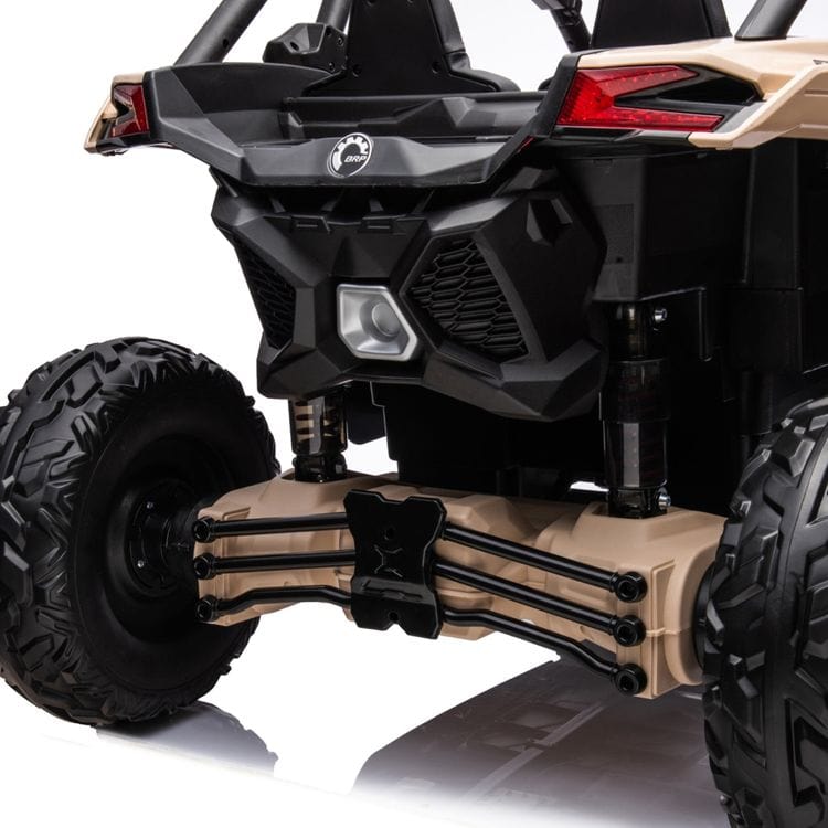 2x24V 4x4 Can Am Maverick 2 Seater Ride on UTV - Khaki - Image 7