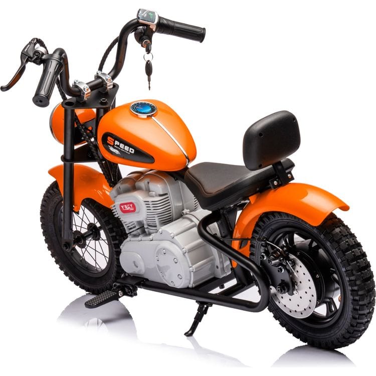 36V Freddo e-Chopper Ride On - Orange - Image 4