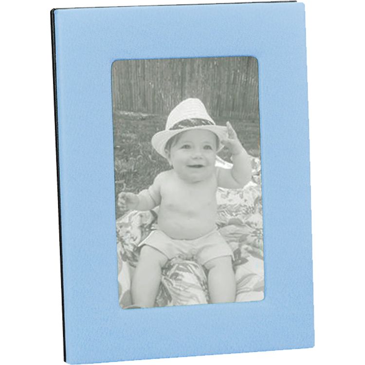 4" x 6" Leather Studio Frame - Light Blue - Image 3