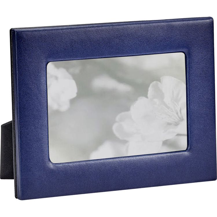 4" x 6" Leather Studio Frame - Navy Blue - Image 4