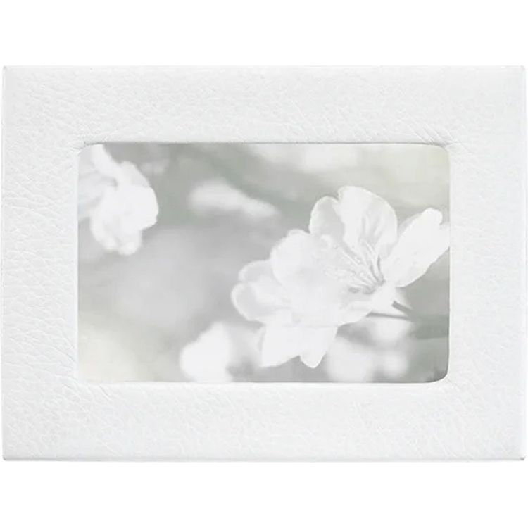 4" x 6" Leather Studio Frame - White - Image 4