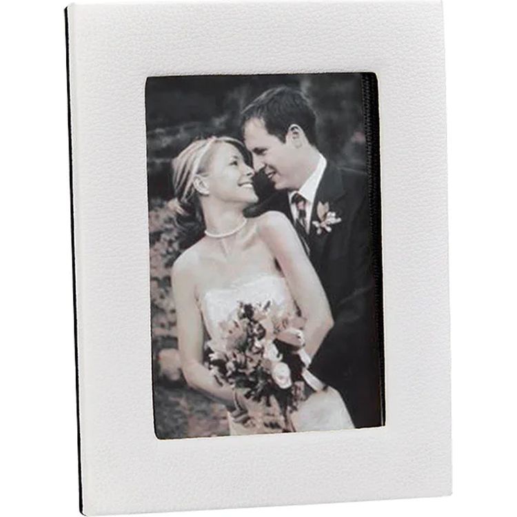 5" x 7" Leather Studio Frame - White - Image 3