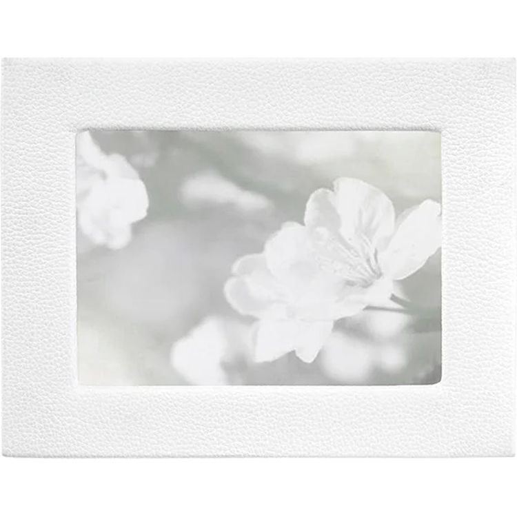 5" x 7" Leather Studio Frame - White - Image 4