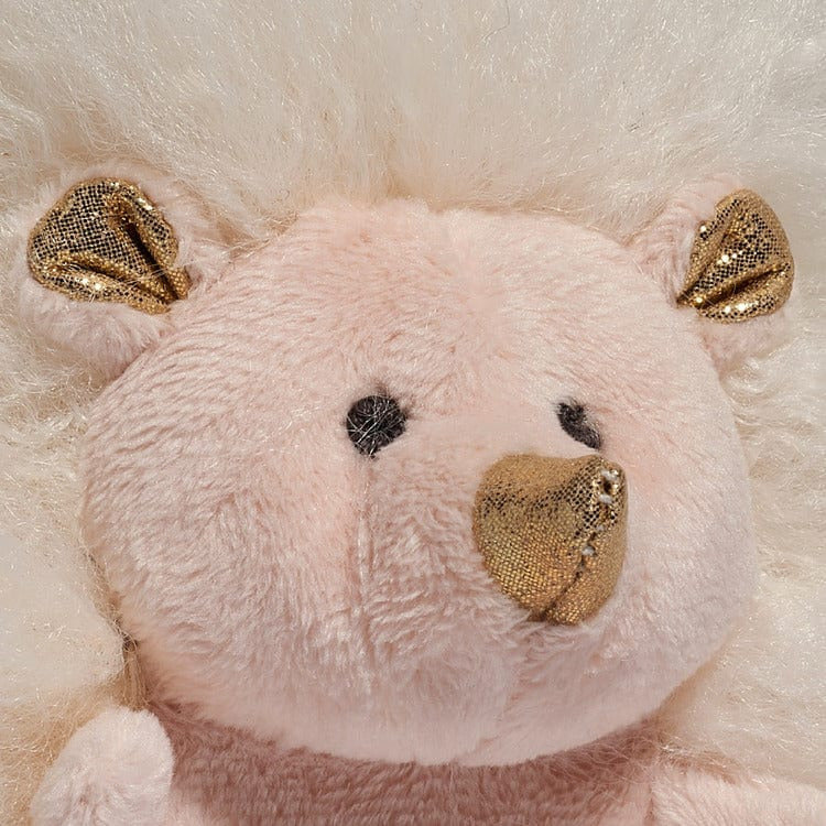 6" Sparklers Toy Plush Hedgehog - White Gold - Image 6
