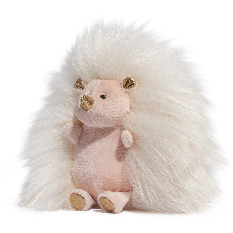 6" Sparklers Toy Plush Hedgehog - White Gold - Image 4