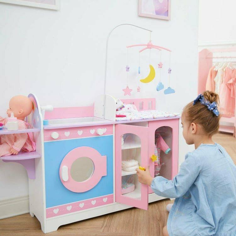 Alternative view of 6 in 1 Baby Doll Changing Station with Storage