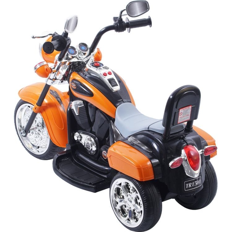 6V Freddo Toys Chopper Style Ride On Trike - Orange - Image 4
