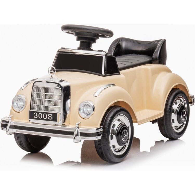 6V Mercedes Benz 300S 1-Seater Mini Ride On Car - Beige