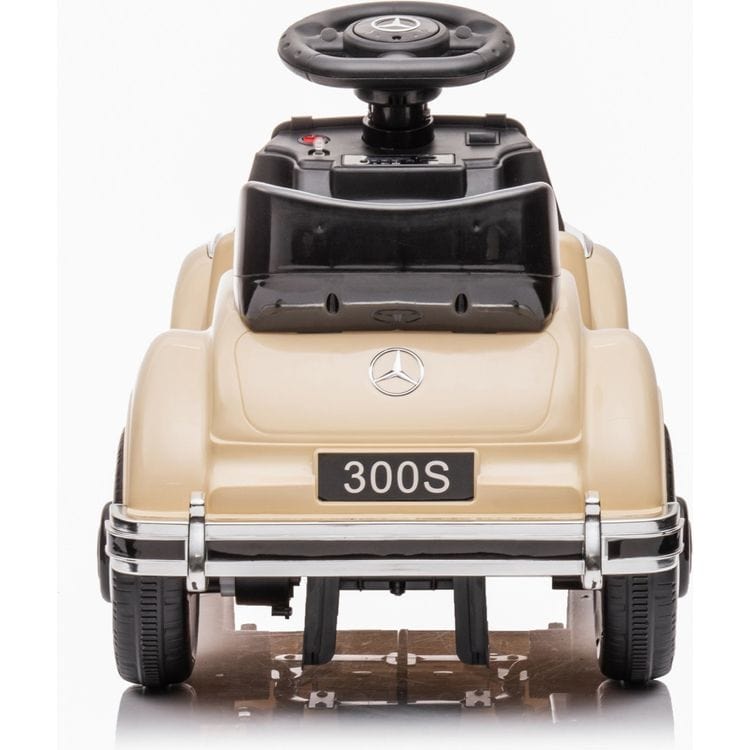 6V Mercedes Benz 300S 1-Seater Mini Ride On Car - Beige - Image 3