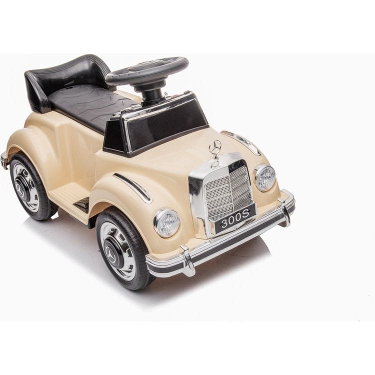 6V Mercedes Benz 300S 1-Seater Mini Ride On Car - Beige - Image 6