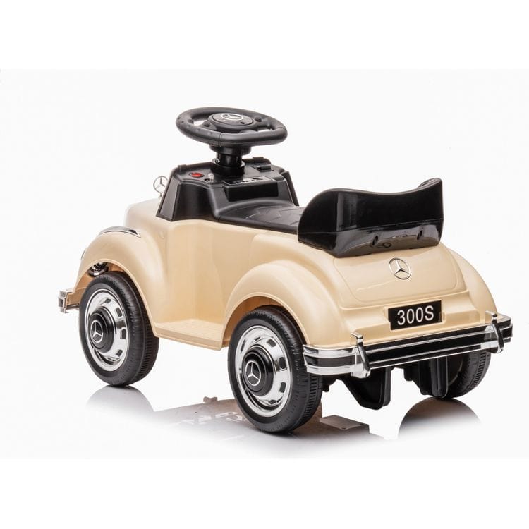 6V Mercedes Benz 300S 1-Seater Mini Ride On Car - Beige - Image 5