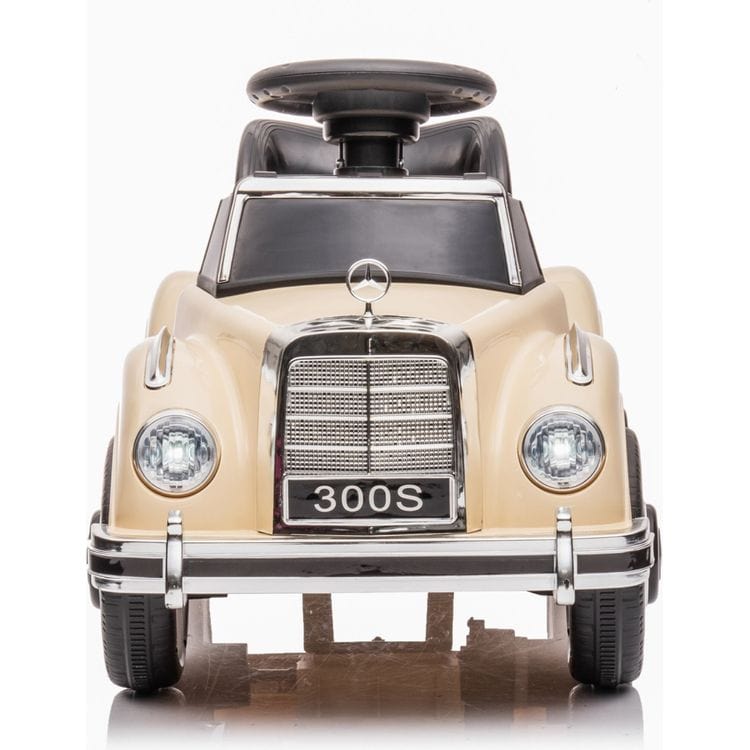 6V Mercedes Benz 300S 1-Seater Mini Ride On Car - Beige - Image 4