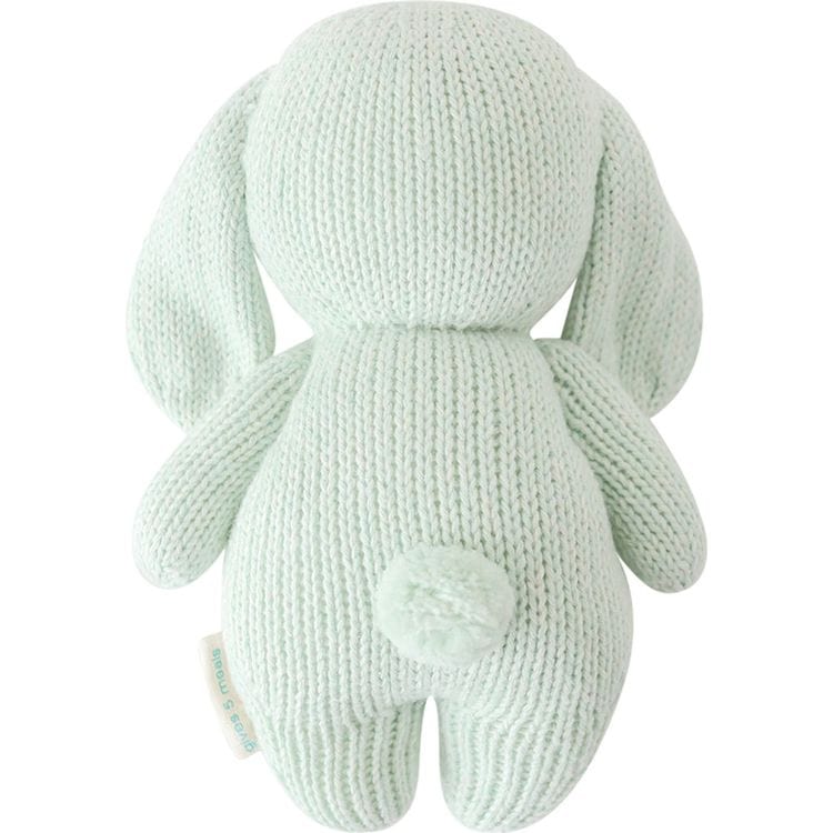 7" Baby Bunny (Mint) Hand-Knit Doll - Image 4