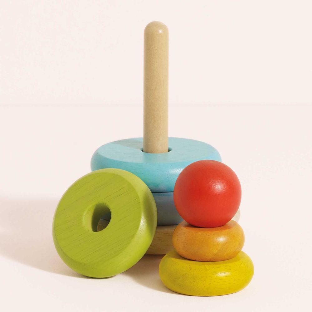 7 Piece Rainbow Stacking Tower - Image 4